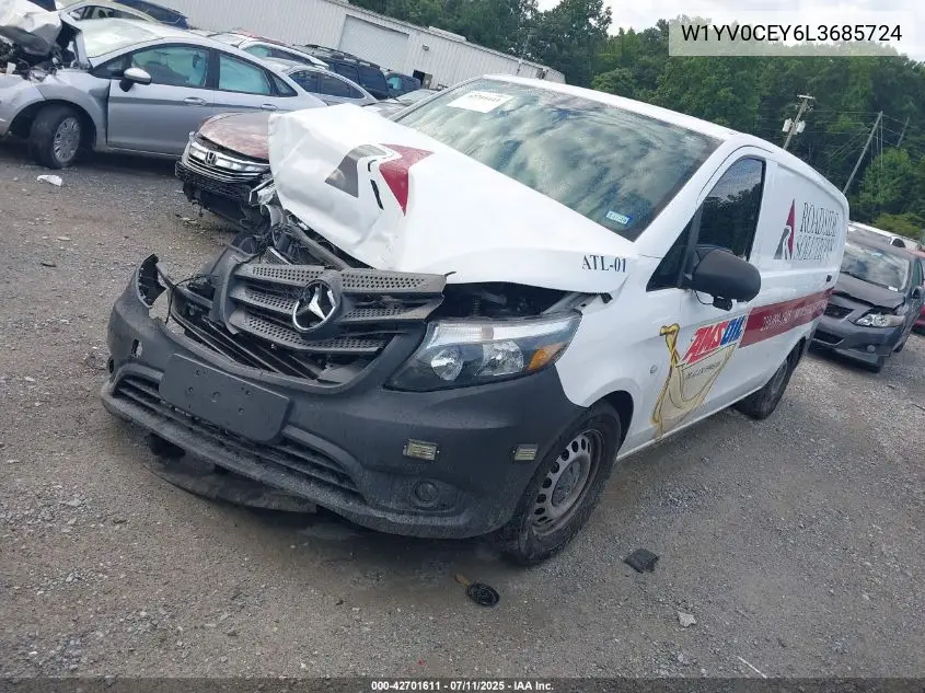 2020 Mercedes-Benz Metris VIN: W1YV0CEY6L3685724 Lot: 42701611