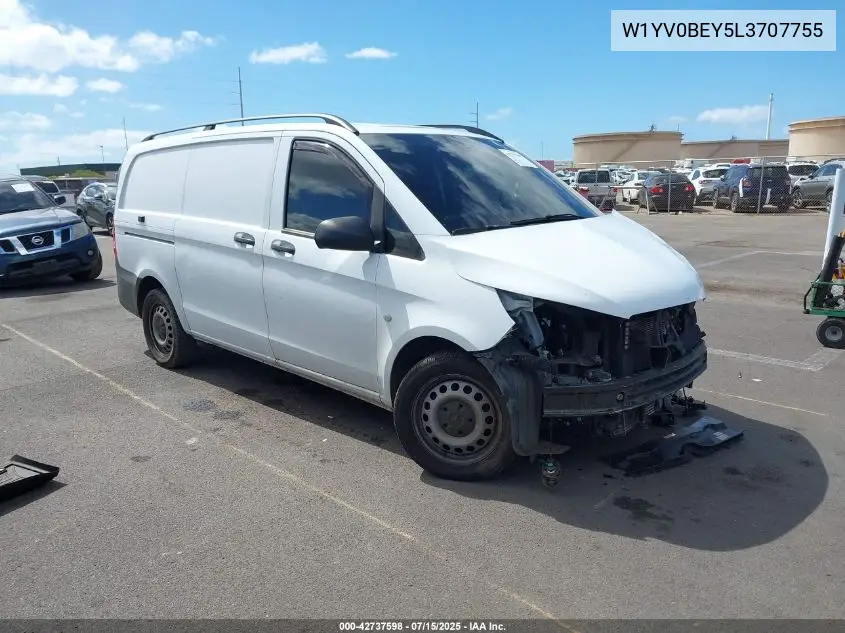 2020 Mercedes-Benz Metris VIN: W1YV0BEY5L3707755 Lot: 42737598