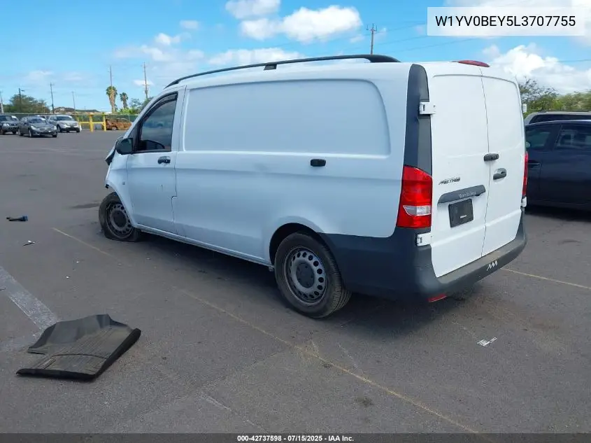 2020 Mercedes-Benz Metris VIN: W1YV0BEY5L3707755 Lot: 42737598