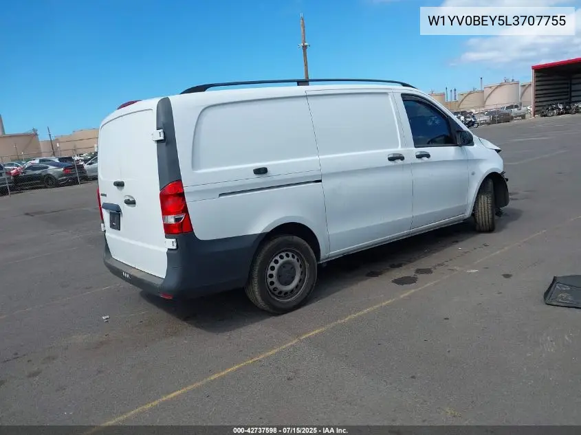 2020 Mercedes-Benz Metris VIN: W1YV0BEY5L3707755 Lot: 42737598