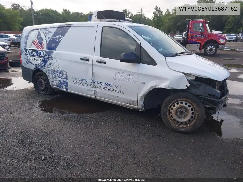 2020 Mercedes-Benz Metris VIN: W1YV0CEY0L3687162 Lot: 42754796