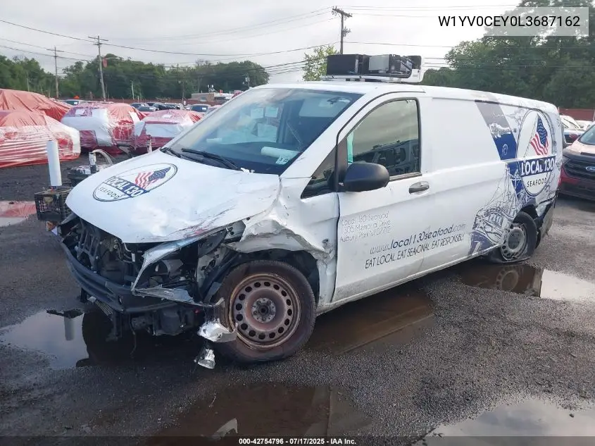2020 Mercedes-Benz Metris VIN: W1YV0CEY0L3687162 Lot: 42754796