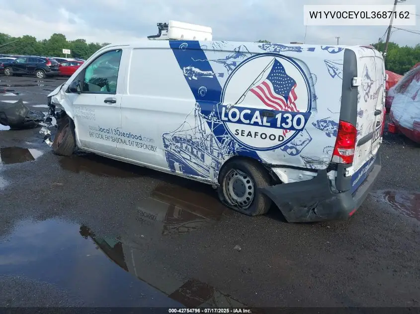 2020 Mercedes-Benz Metris VIN: W1YV0CEY0L3687162 Lot: 42754796