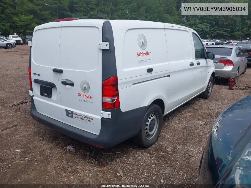 2021 Mercedes-Benz Metris VIN: W1YV0BEY9M3906034 Lot: 42612335