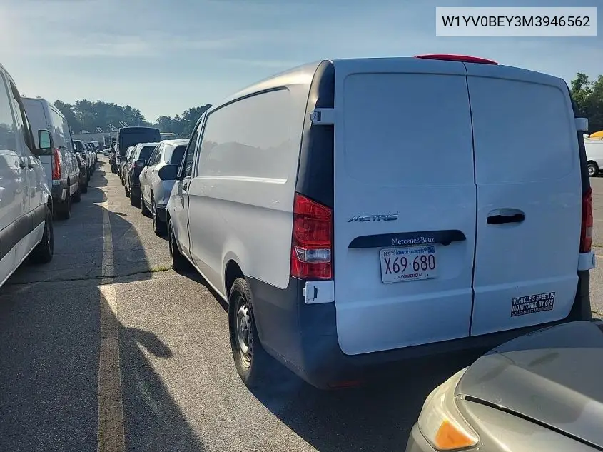 2021 Mercedes-Benz Metris VIN: W1YV0BEY3M3946562 Lot: 42666685