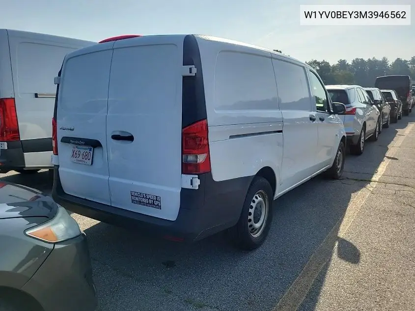 2021 Mercedes-Benz Metris VIN: W1YV0BEY3M3946562 Lot: 42666685