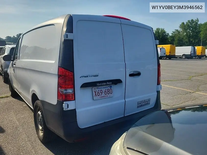 2021 Mercedes-Benz Metris VIN: W1YV0BEY3M3946562 Lot: 42666685