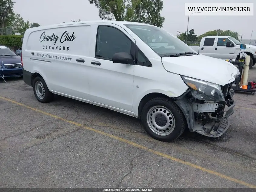 2022 Mercedes-Benz Metris VIN: W1YV0CEY4N3961398 Lot: 42432077