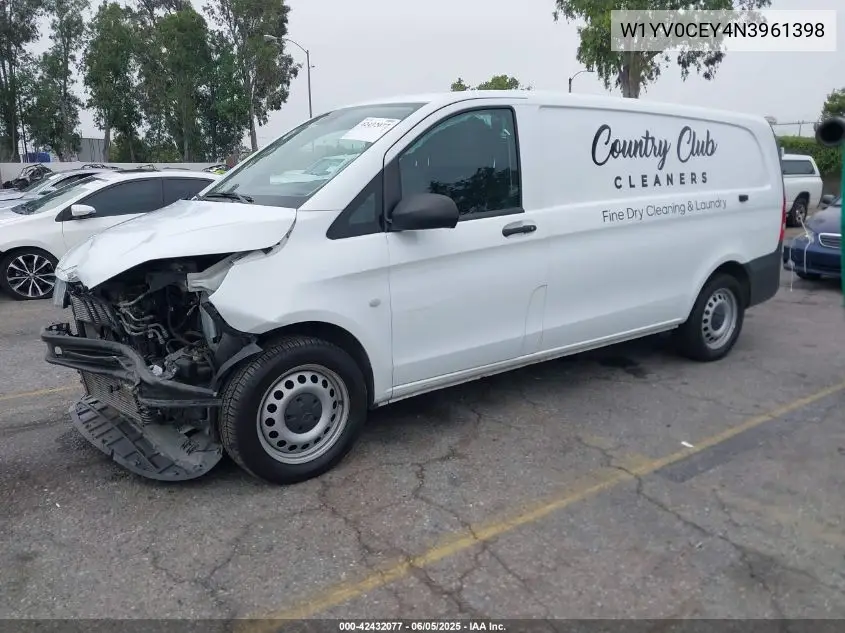 2022 Mercedes-Benz Metris VIN: W1YV0CEY4N3961398 Lot: 42432077