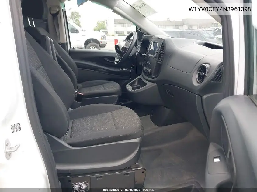 2022 Mercedes-Benz Metris VIN: W1YV0CEY4N3961398 Lot: 42432077