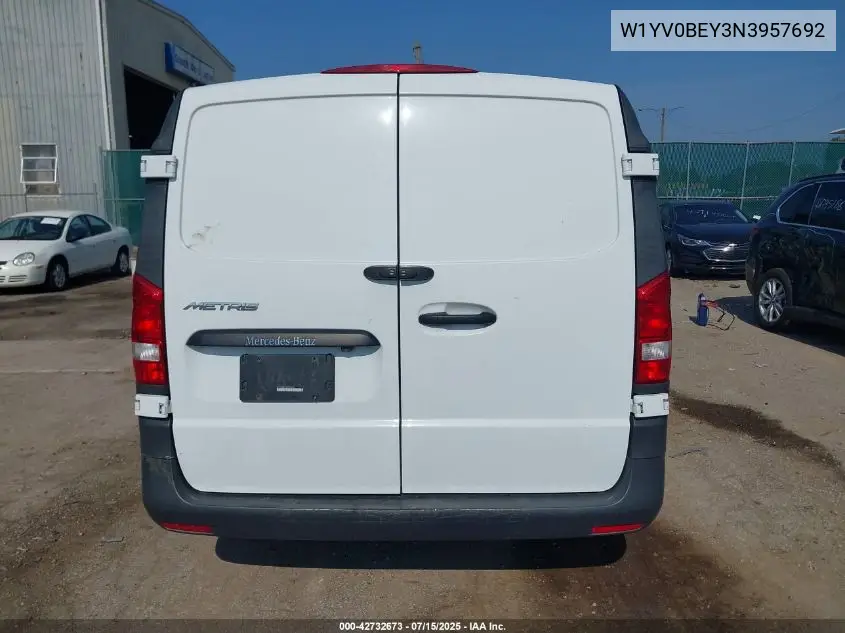 2022 Mercedes-Benz Metris VIN: W1YV0BEY3N3957692 Lot: 42732673