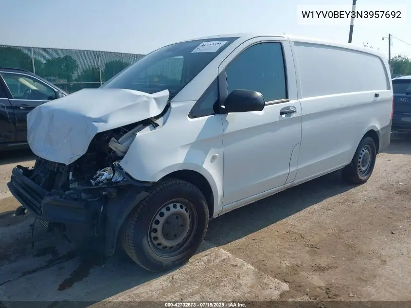 2022 Mercedes-Benz Metris VIN: W1YV0BEY3N3957692 Lot: 42732673
