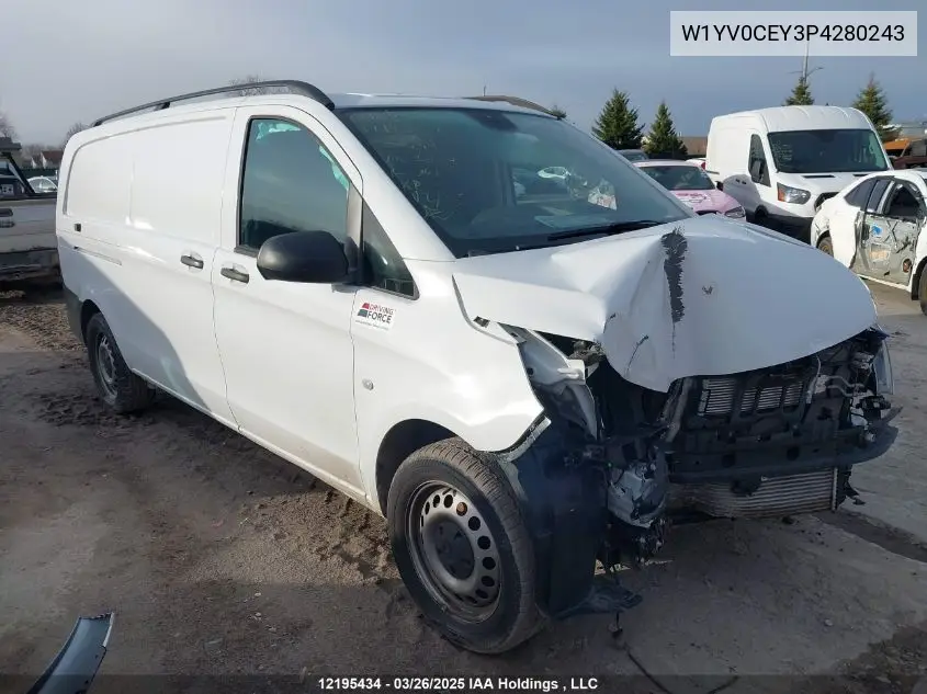 2023 Mercedes-Benz Metris VIN: W1YV0CEY3P4280243 Lot: 12195434