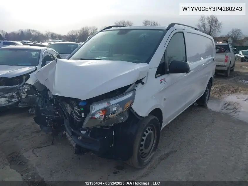 2023 Mercedes-Benz Metris VIN: W1YV0CEY3P4280243 Lot: 12195434