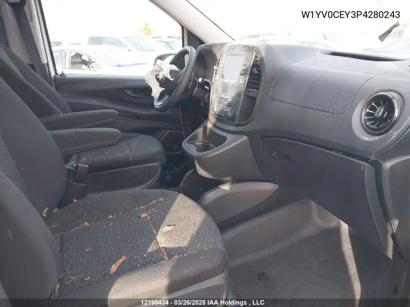 2023 Mercedes-Benz Metris VIN: W1YV0CEY3P4280243 Lot: 12195434