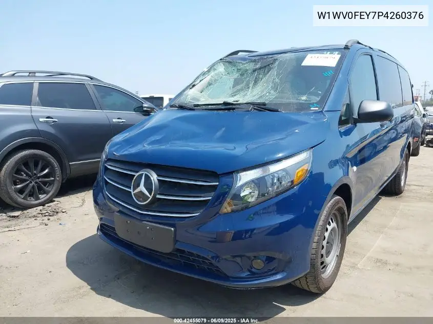 2023 Mercedes-Benz Metris VIN: W1WV0FEY7P4260376 Lot: 42455079