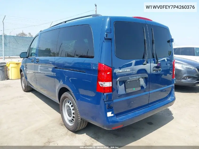 2023 Mercedes-Benz Metris VIN: W1WV0FEY7P4260376 Lot: 42455079