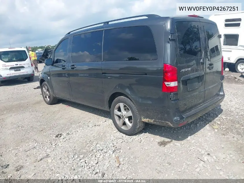 2023 Mercedes-Benz Metris VIN: W1WV0FEY0P4267251 Lot: 42755521