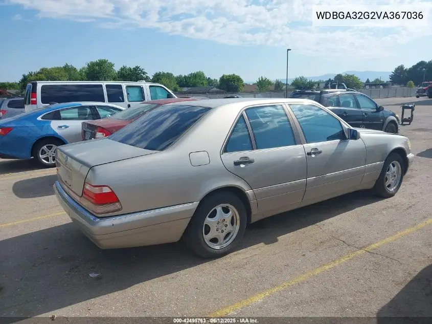 1997 Mercedes-Benz S 320 Base Swb VIN: WDBGA32G2VA367036 Lot: 42495763