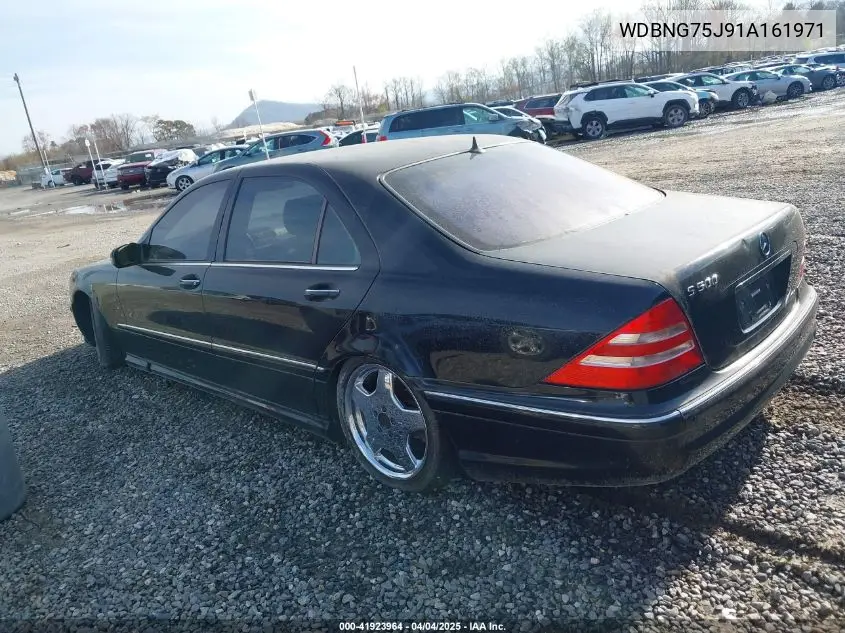 2001 Mercedes-Benz S 500 VIN: WDBNG75J91A161971 Lot: 41923964