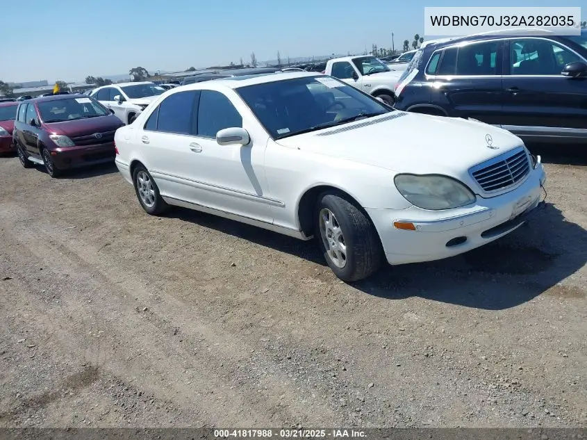 2002 Mercedes-Benz S 430 VIN: WDBNG70J32A282035 Lot: 41817988
