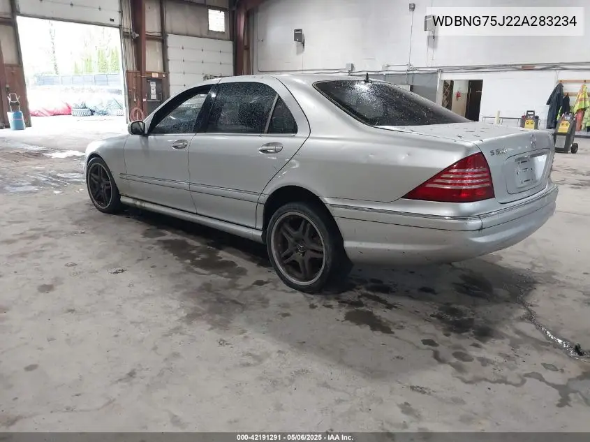 2002 Mercedes-Benz S 500 VIN: WDBNG75J22A283234 Lot: 42191291
