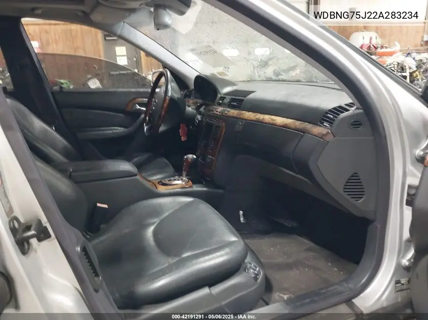 2002 Mercedes-Benz S 500 VIN: WDBNG75J22A283234 Lot: 42191291