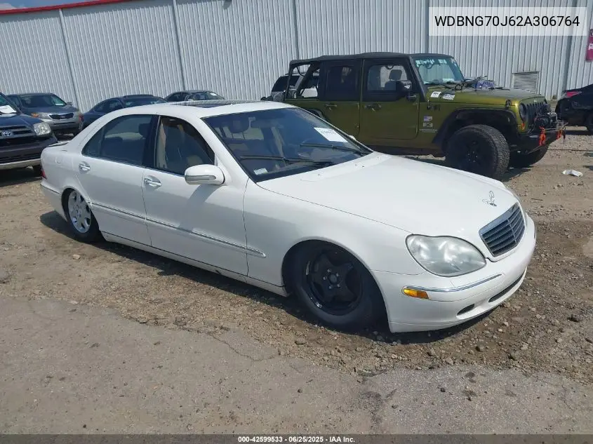 2002 Mercedes-Benz S 430 VIN: WDBNG70J62A306764 Lot: 42599533