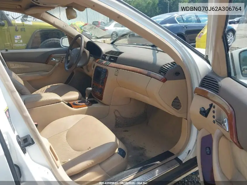 2002 Mercedes-Benz S 430 VIN: WDBNG70J62A306764 Lot: 42599533