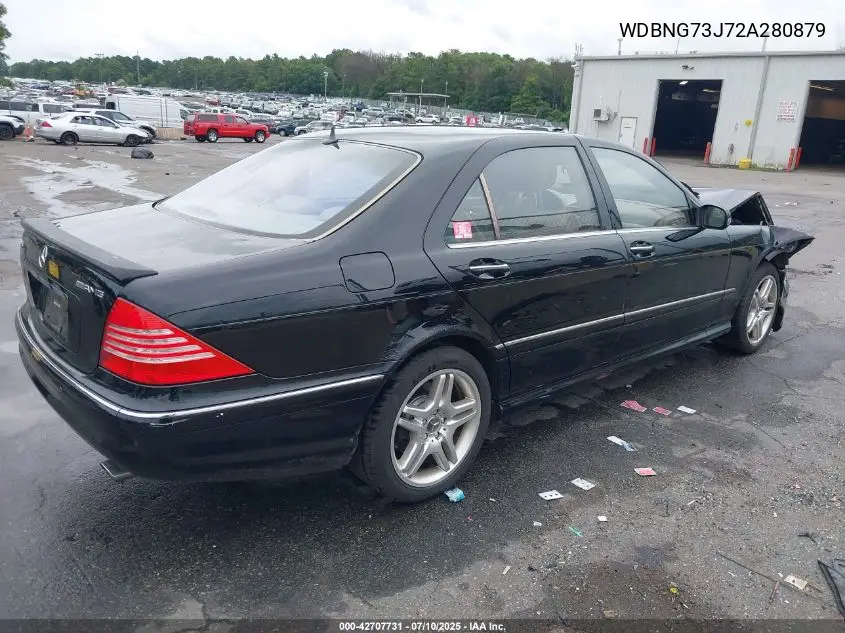 2002 Mercedes-Benz S 55 Amg VIN: WDBNG73J72A280879 Lot: 42707731