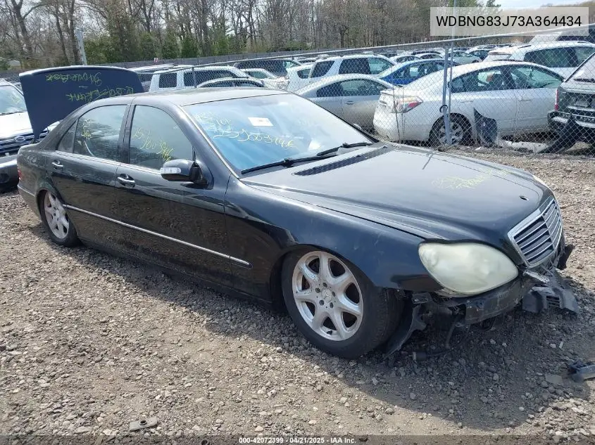 2003 Mercedes-Benz S 430 VIN: WDBNG83J73A364434 Lot: 42072399