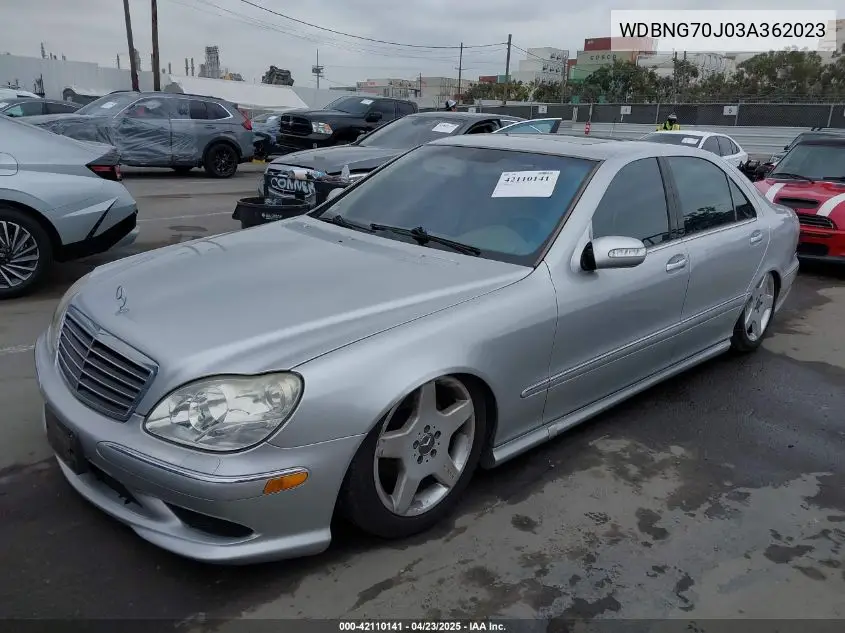 2003 Mercedes-Benz S 430 VIN: WDBNG70J03A362023 Lot: 42110141