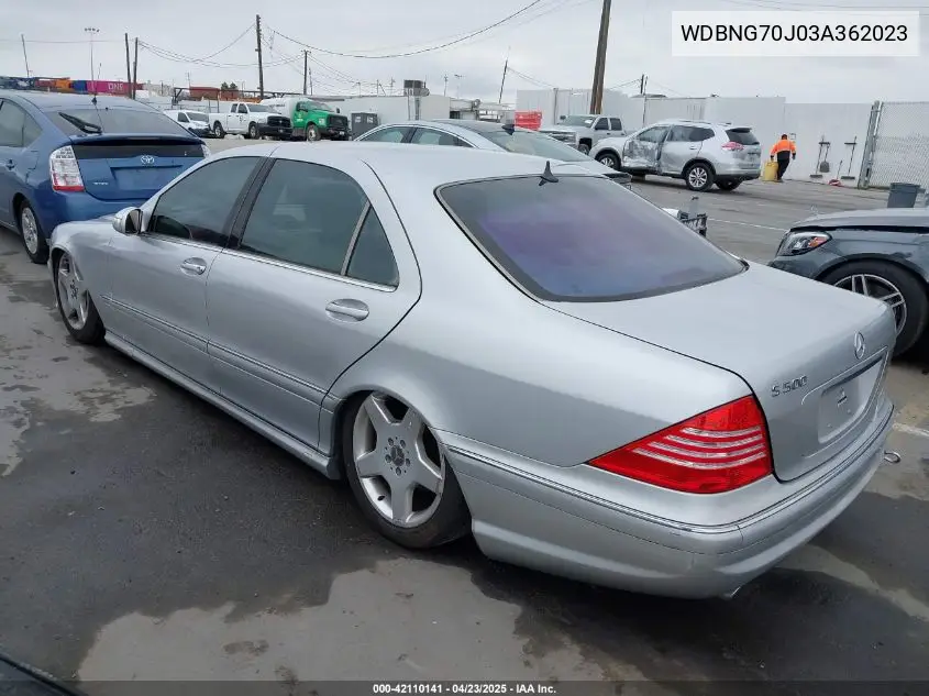 2003 Mercedes-Benz S 430 VIN: WDBNG70J03A362023 Lot: 42110141