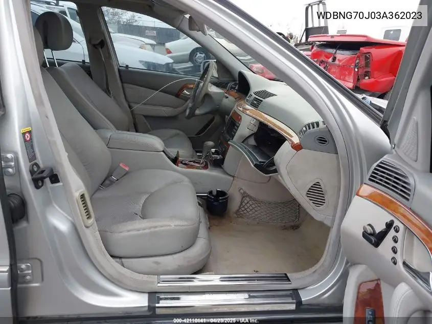 2003 Mercedes-Benz S 430 VIN: WDBNG70J03A362023 Lot: 42110141