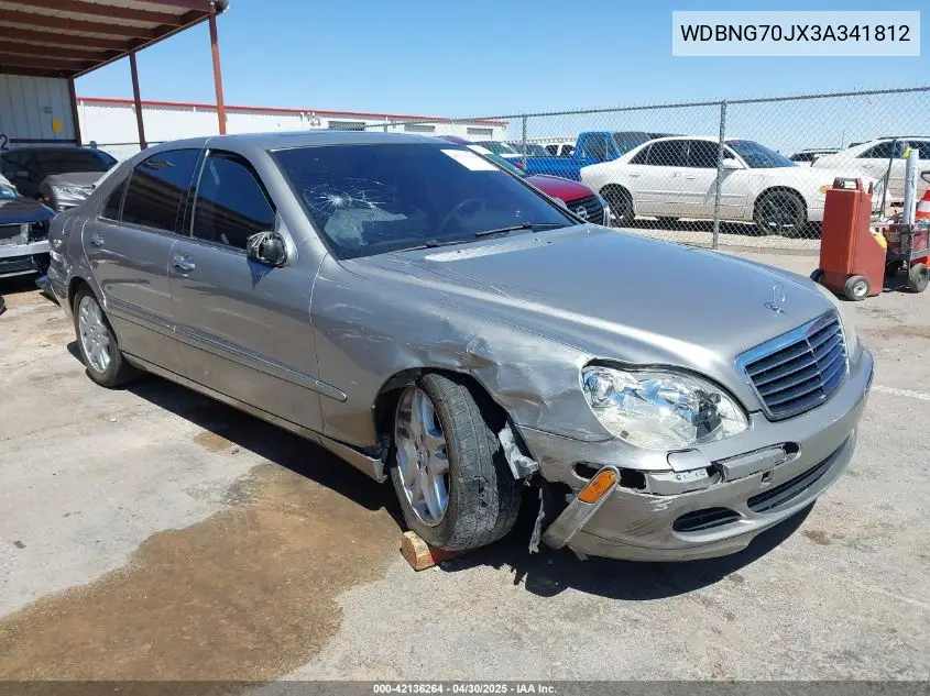 2003 Mercedes-Benz S 430 VIN: WDBNG70JX3A341812 Lot: 42136264