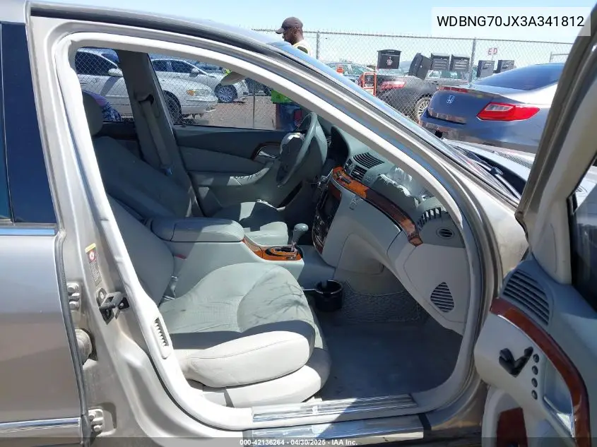 2003 Mercedes-Benz S 430 VIN: WDBNG70JX3A341812 Lot: 42136264