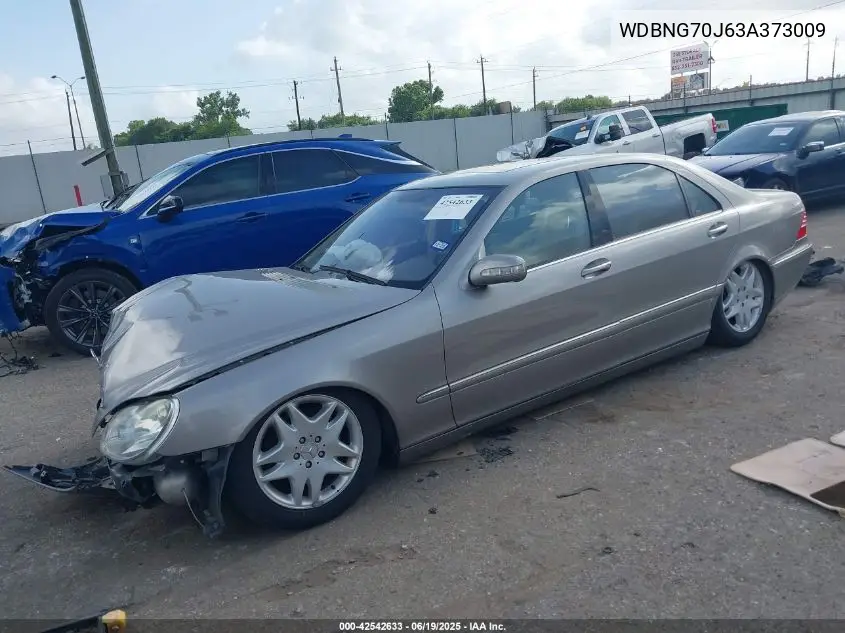 2003 Mercedes-Benz S 430 VIN: WDBNG70J63A373009 Lot: 42542633