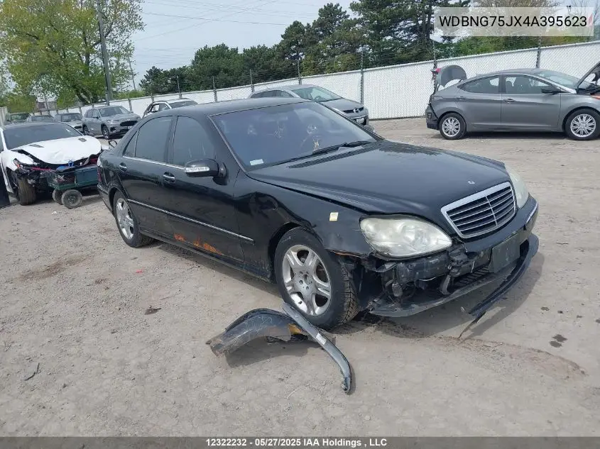 2004 Mercedes-Benz S 500 VIN: WDBNG75JX4A395623 Lot: 12322232