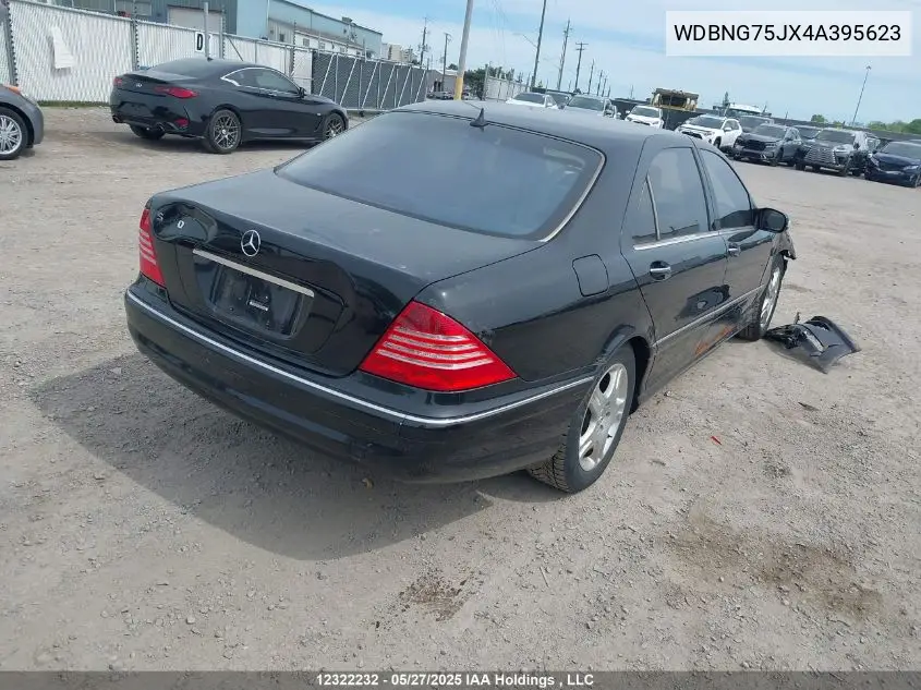 2004 Mercedes-Benz S 500 VIN: WDBNG75JX4A395623 Lot: 12322232