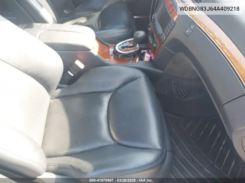 2004 Mercedes-Benz S 430 4Matic VIN: WDBNG83J64A409218 Lot: 41870567
