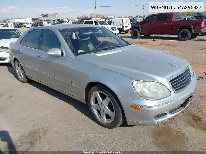 2004 Mercedes-Benz S 430 VIN: WDBNG70J54A395827 Lot: 42296174