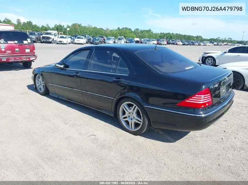 2006 Mercedes-Benz S 430 VIN: WDBNG70J26A479798 Lot: 42611961
