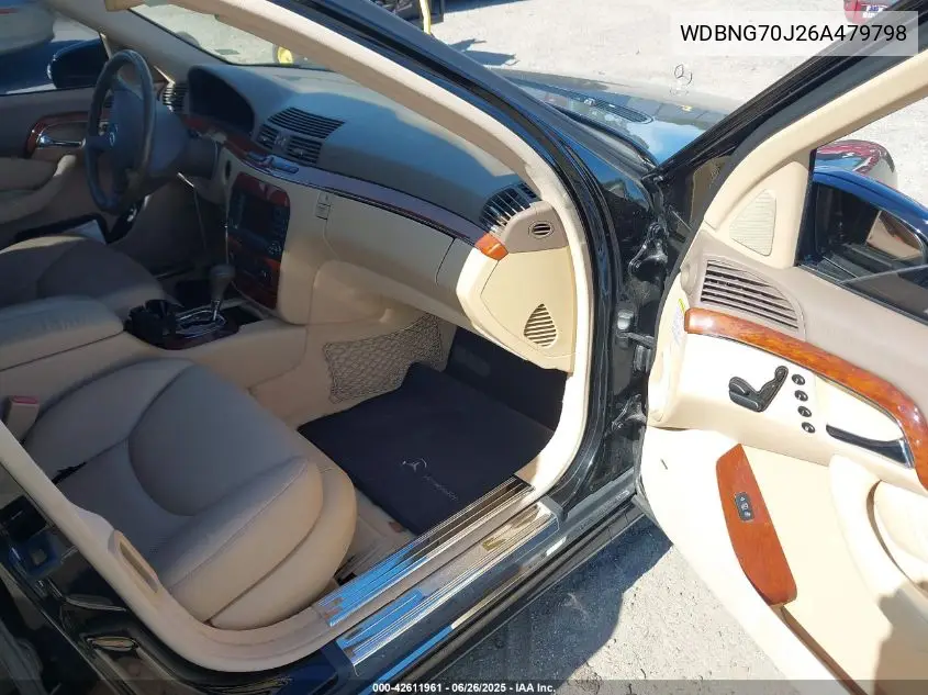 2006 Mercedes-Benz S 430 VIN: WDBNG70J26A479798 Lot: 42611961