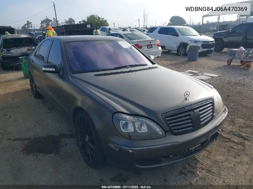 2006 Mercedes-Benz S 500 4Matic VIN: WDBNG84J06A470369 Lot: 42720669