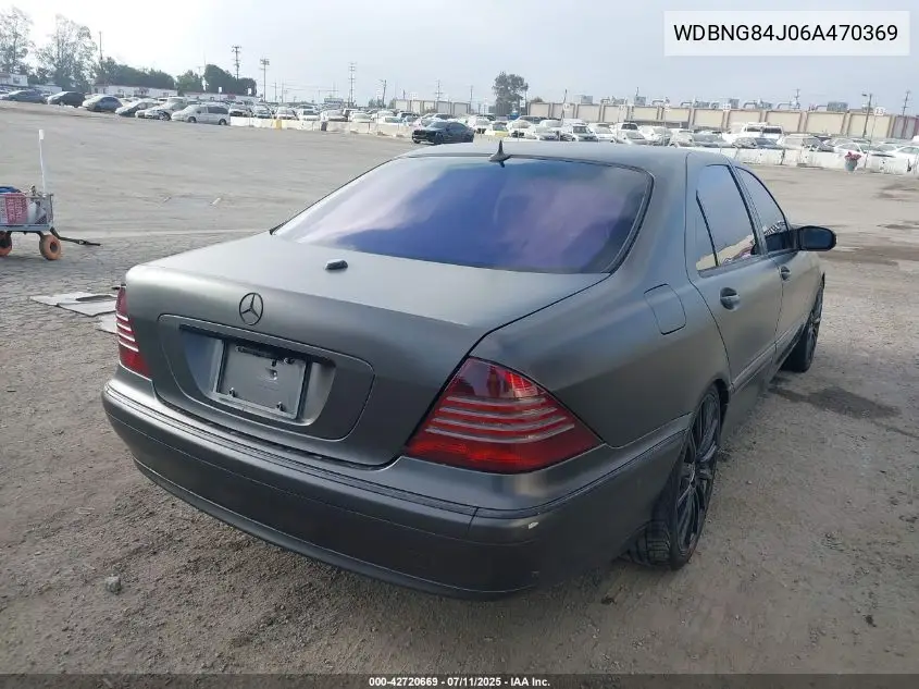 2006 Mercedes-Benz S 500 4Matic VIN: WDBNG84J06A470369 Lot: 42720669
