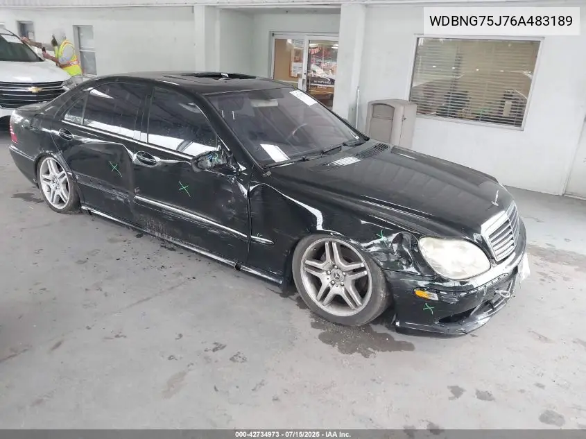 2006 Mercedes-Benz S 500 VIN: WDBNG75J76A483189 Lot: 42734973