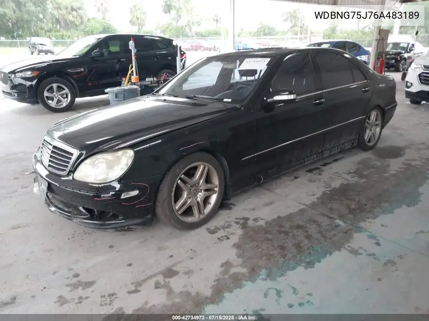 2006 Mercedes-Benz S 500 VIN: WDBNG75J76A483189 Lot: 42734973