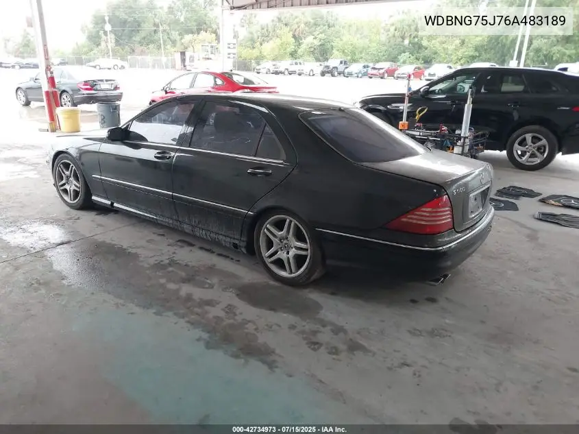 2006 Mercedes-Benz S 500 VIN: WDBNG75J76A483189 Lot: 42734973