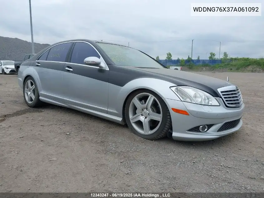 2007 Mercedes-Benz S 600 600 VIN: WDDNG76X37A061092 Lot: 12343247