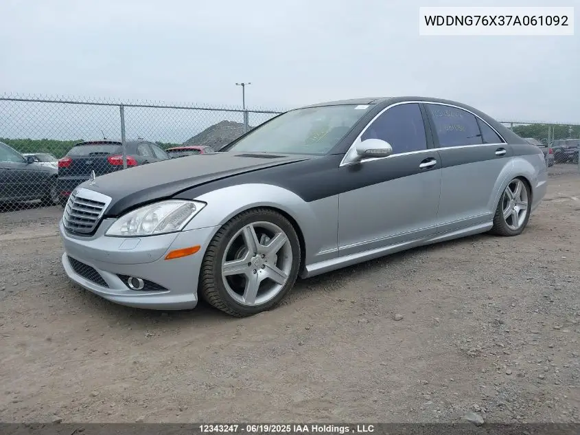 2007 Mercedes-Benz S 600 600 VIN: WDDNG76X37A061092 Lot: 12343247